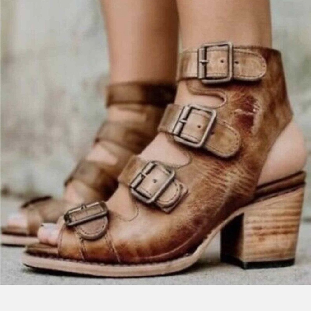 Freebird quail sandals brown straps sandals size 7